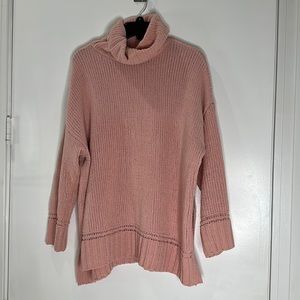 Pink cowl neck tunic